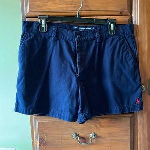 Women’s Ralph Lauren Sport Navy Plain Front Shorts (size 12)
